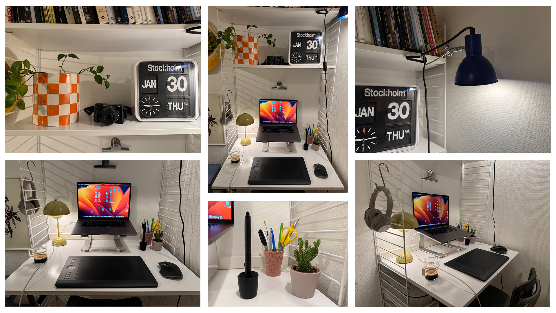 Photographs of the real Stockholm desk