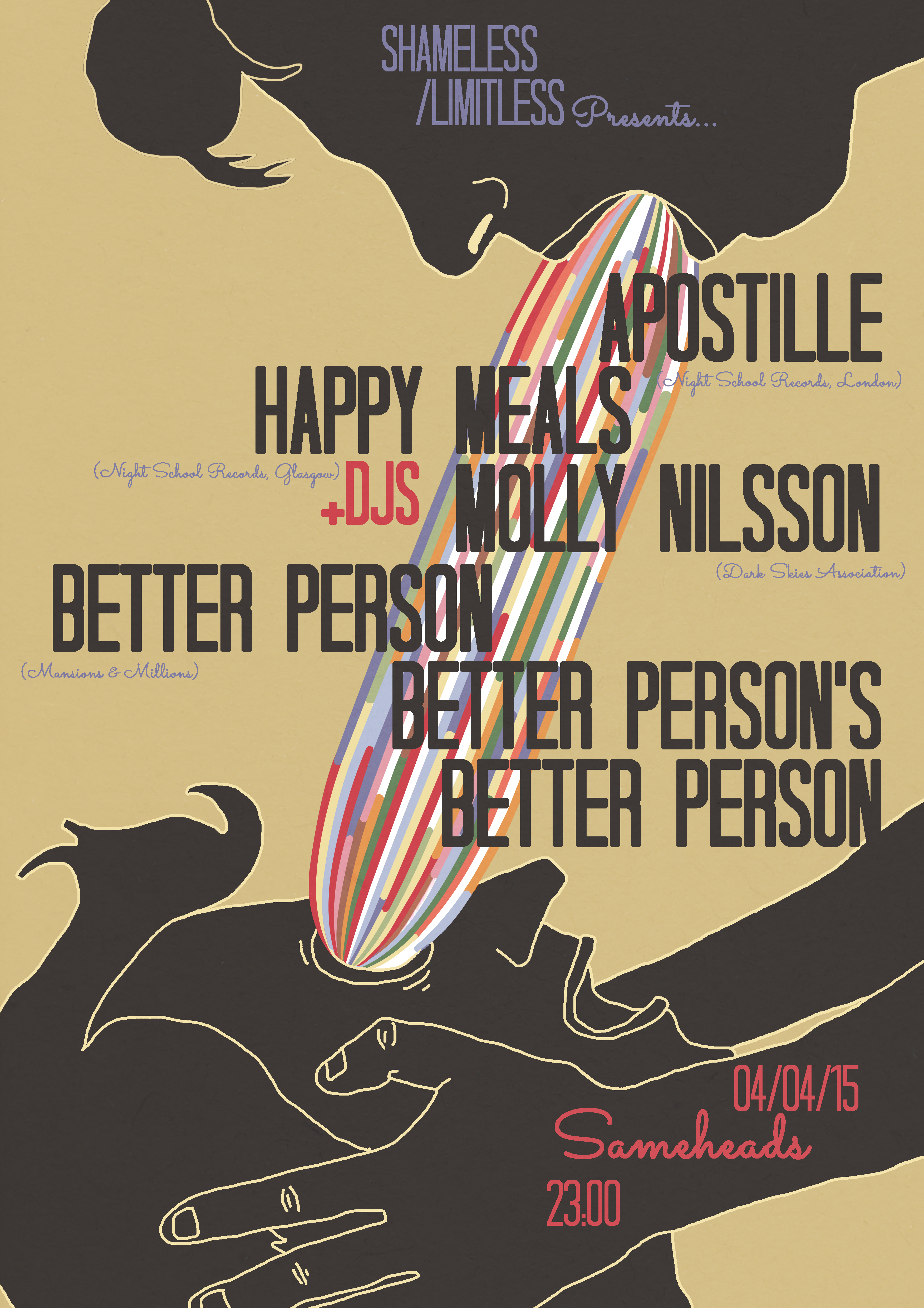 Shameless / Limitless concert poster
